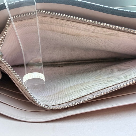 Saffiano Leather Continental Wallet , Taupe interior - Picture 4 of 8